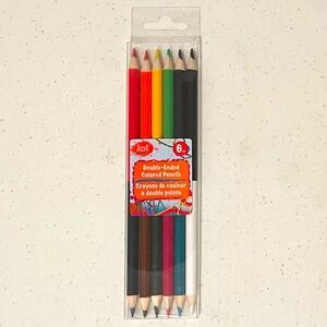 Jot ACTIVITY - Double Ended Colored Pencils, Multi-color, 6-Count